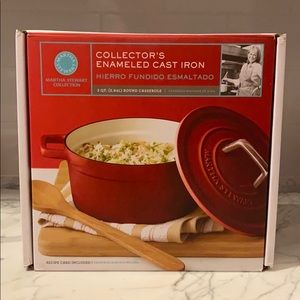 Martha Stewart Enameled Cast Iron round casserole